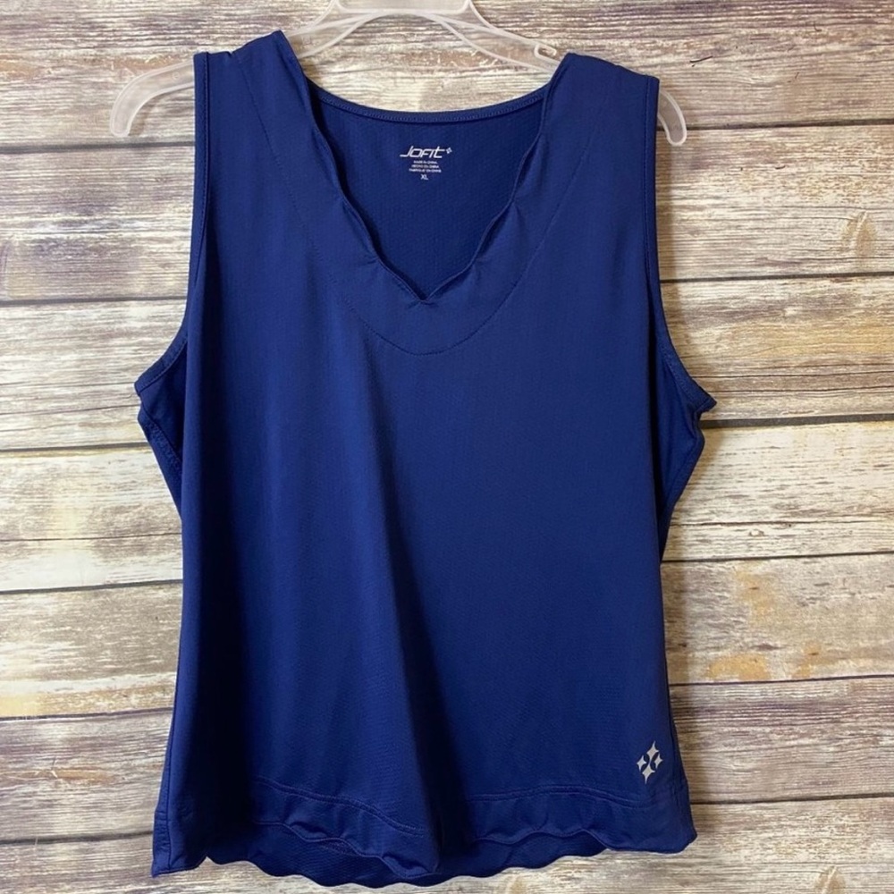 Active Navy V-Neck Women's Tank Top - Picture 3 of 7